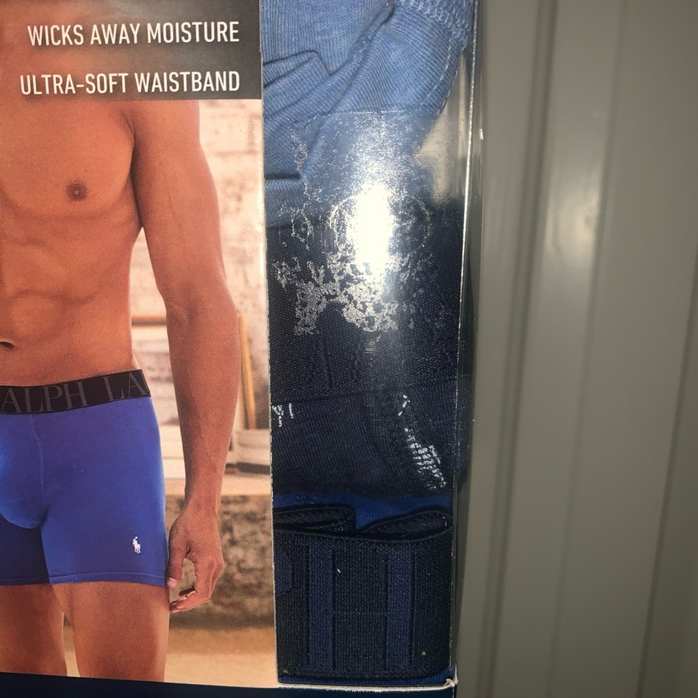 Polo Ralph Lauren NWXBP3 Big & Tall Stretch Classic Boxer Briefs 1X 3 Pack Blue - Picture 10 of 11